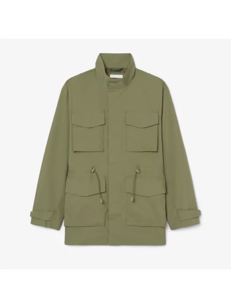Lacoste Kurtka Ze Stójką zielona