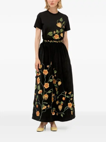 Fusta maxi Agua By Agua Bendita negru