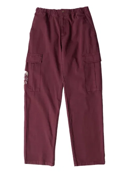 Cargo kalhoty By Parra s výšivkou červené