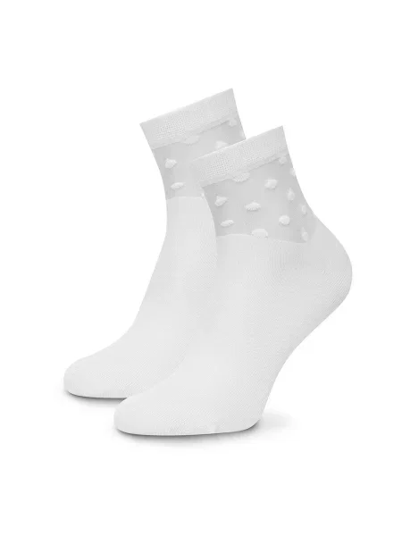 Nine West Șosete lungi 2 PACK alb