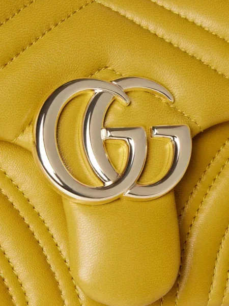 Matlasat geantă Gucci galben