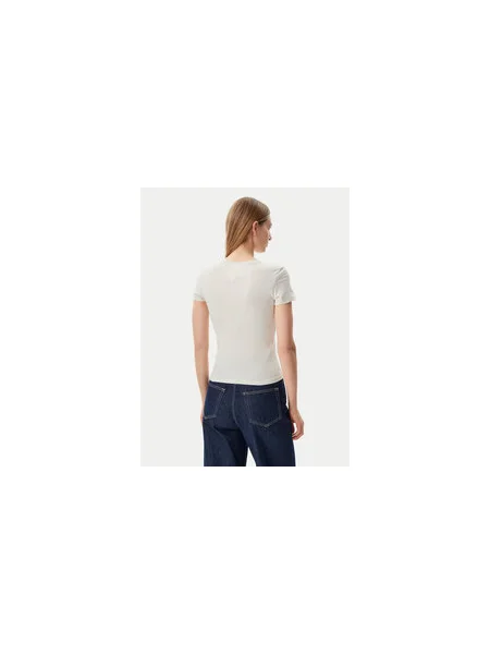 Tommy Jeans Póló Slim Fit bézs