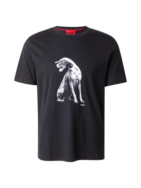 HUGO Tricou Didug negru