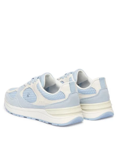Tommy Hilfiger Sneakersy Th Mix Material Runner modrá