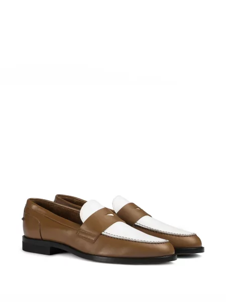 Pantofi loafer Doucal's din piele maro