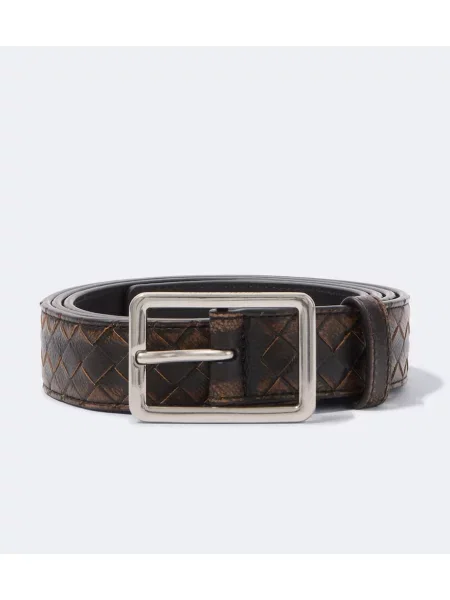 Cu centură curea Bottega Veneta din piele maro
