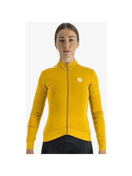 Koszulka rowerowa Sportful Monocrom z długim rękawem L żółta