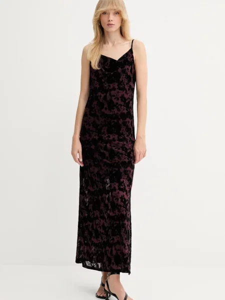 Gestuz rochie maxi drept negru