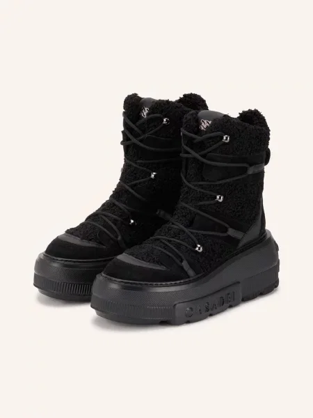 Casadei Boots Na Platformě Nexus černá