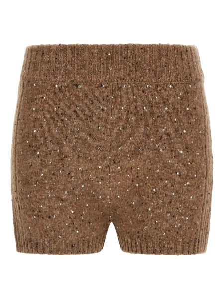 Szorty Pinko prążkowane brązowe