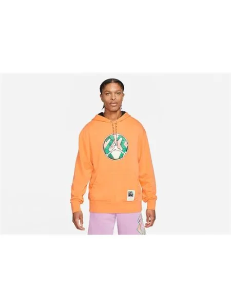 Bluza sportowa Nike Air Jordan Sport Dna Washed pomarańczowa