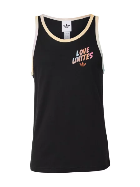 ADIDAS ORIGINALS Tricou Pride albastru pastel / portocaliu caisă / roz deschis negru