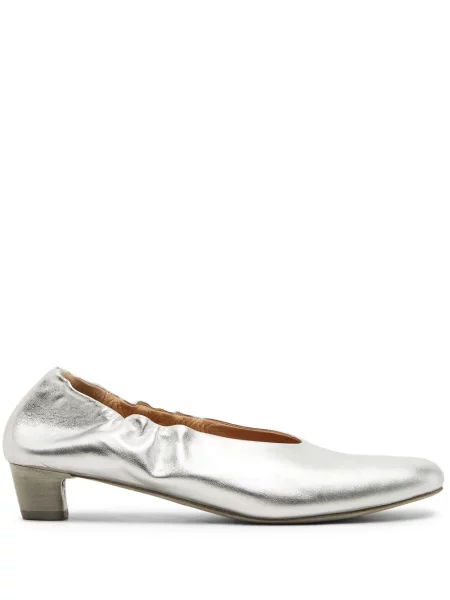 Pantofi cu toc Marsell din piele gri