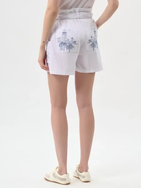 Шорты Ea7 Emporio Armani белые