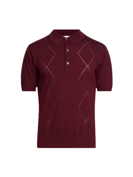 Koszulka polo Dries Van Noten wełniana czerwona
