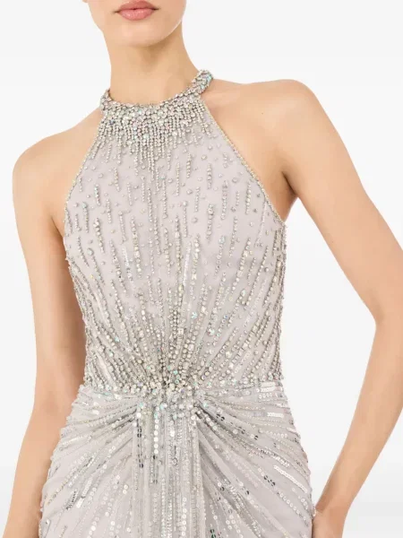 Rochie maxi Jenny Packham de costum gri