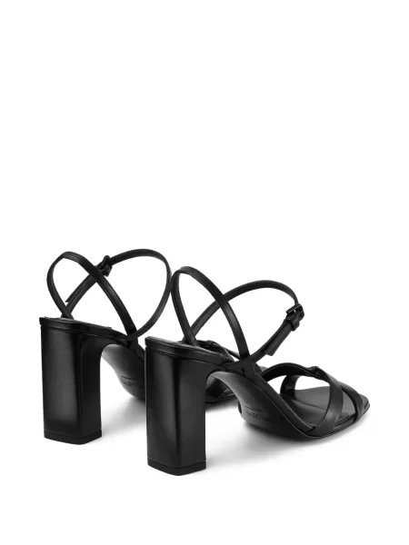 Кожени сандали Jimmy Choo с катарама черно