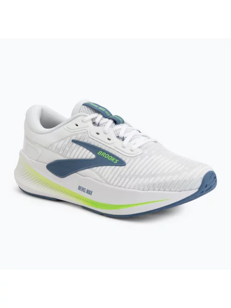 Бігові кросівки Brooks Revel Max white/moonlight/green gecko білі
