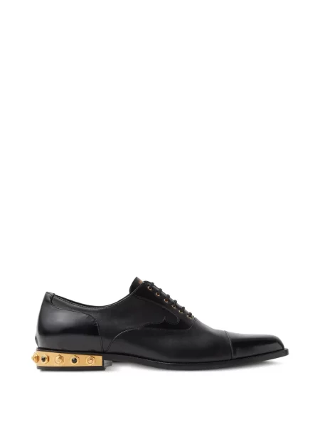 Pantofi Versace Medusa cu șireturi din piele negru