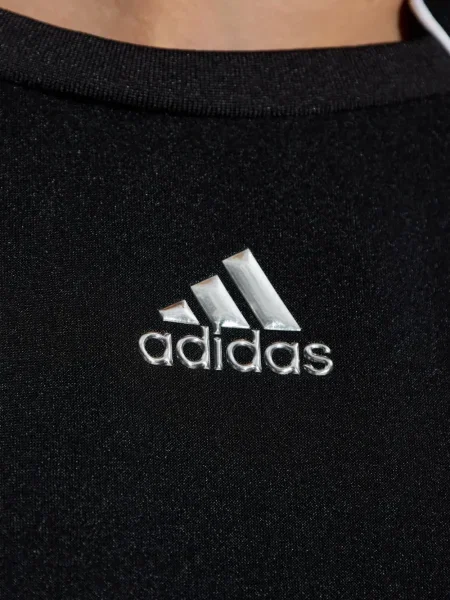 Tricou Adidas cu dungi cu imagine din jerseu verde