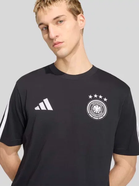 T-shirt o kroju regular fit model DEUTSCHLAND' Adidas Sportswear czarna