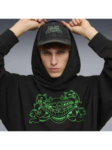 Bluza z kapturem PUMA x RIPNDIP o pudełkowym kroju S czarny