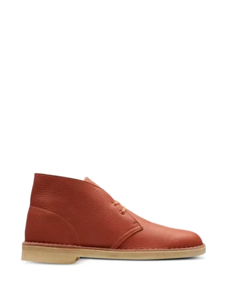 Ghete desert Clarks Originals din piele portocaliu