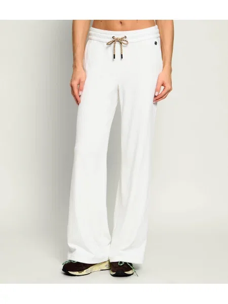 Marc Cain Pantaloni de tricot | Relaxed fit alb