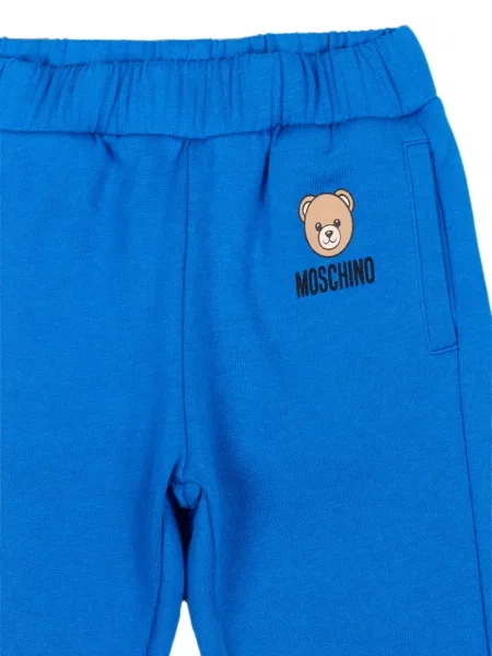 Spodnie dziecięce Moschino niebieskie