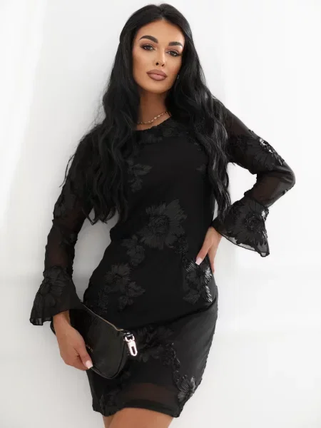 Koktel haljina Italy Moda crna