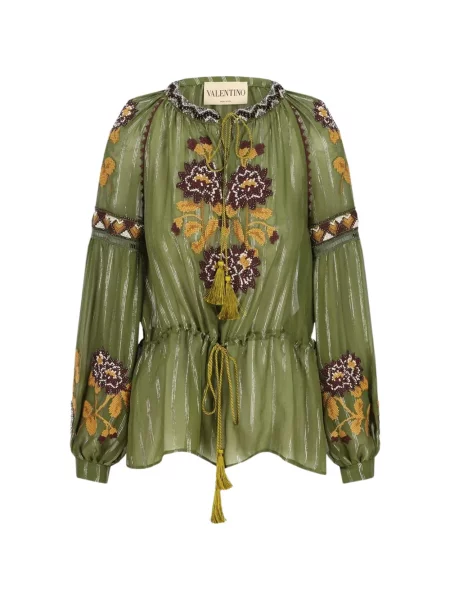Bluză Valentino Garavani verde