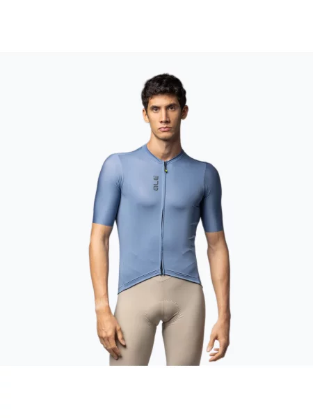 Футболка велосипедна Alé Color Block steel blue синя