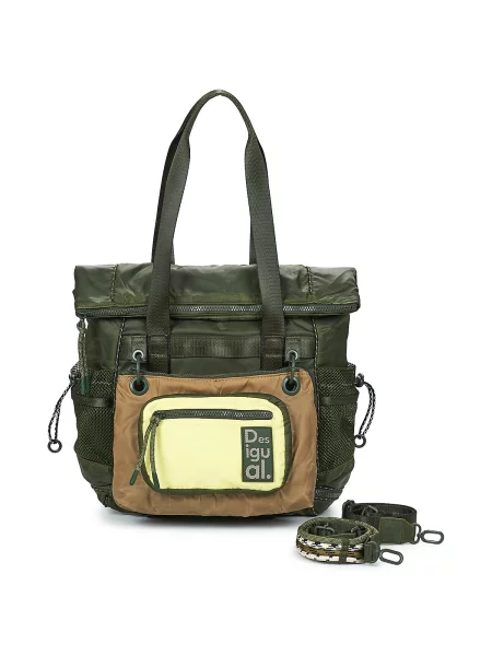 Kabelka Desigual ve grunge stylu zelená