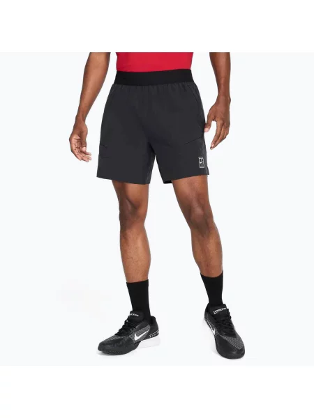 Шорти тенісні Nike Court Dri-Fit Advantage 6" black / white білі