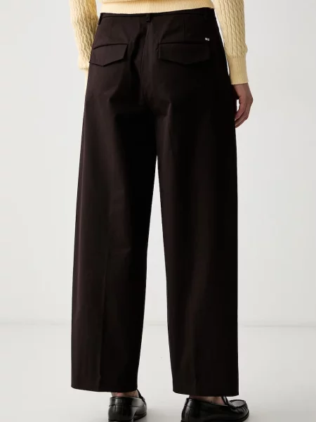 Tommy Hilfiger spodnie z bawełną brązowe