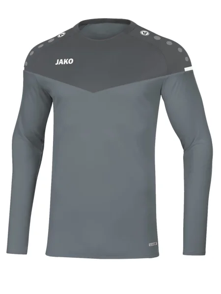 JAKO Tricou funcțional Champ gri / gri închis alb