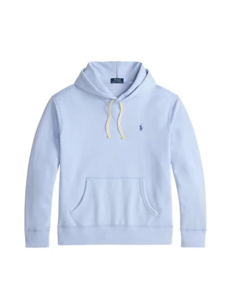 Bluza z kapturem Polo Ralph Lauren polarowa z kapturem niebieska