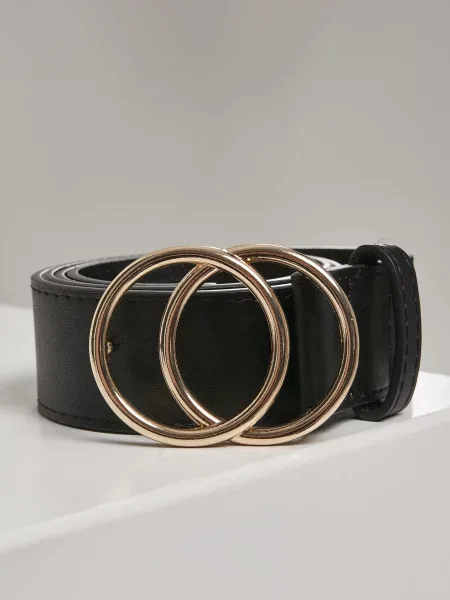 Pasek Urban Classics Accessoires na sprzączkę czarny