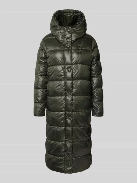 Płaszcz pikowany o kroju regular fit z detalem z logo model „BELLEVUE” Blauer