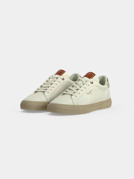 Pepe Jeans Nízke tenisky KENTON COAST piesková / hnedá / červená biela