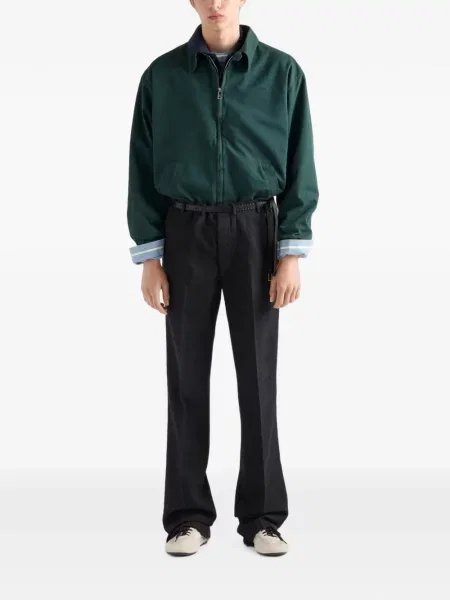 Lung tricou polo Prada albastru