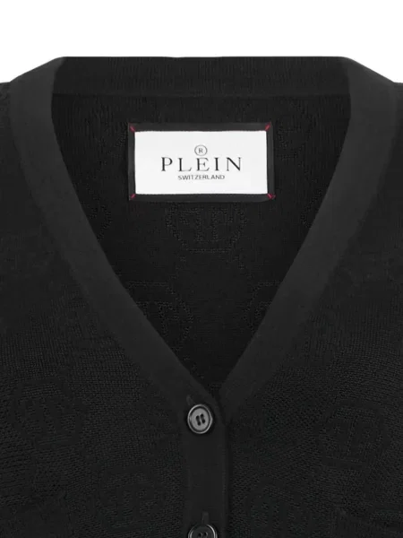 Ζακέτα Philipp Plein ζακάρ μαύρο