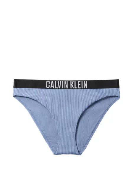 Bikini Calvin Klein prążkowane niebieskie