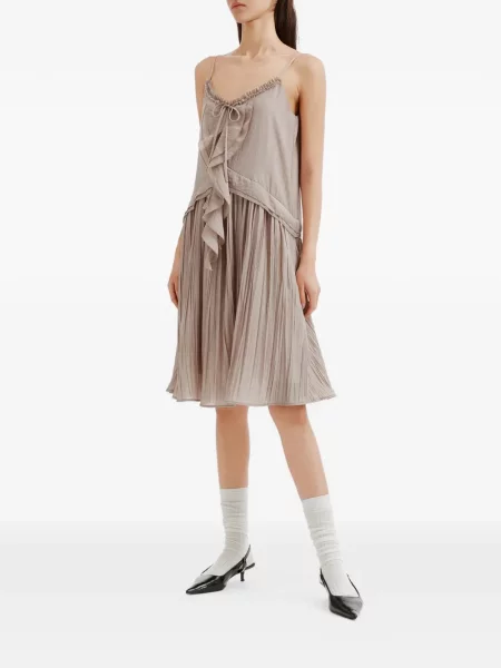 Rochie mini B+ab cu volane