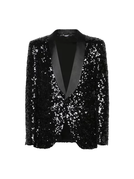 Marynarka Dolce And Gabbana jednorzędowa czarna