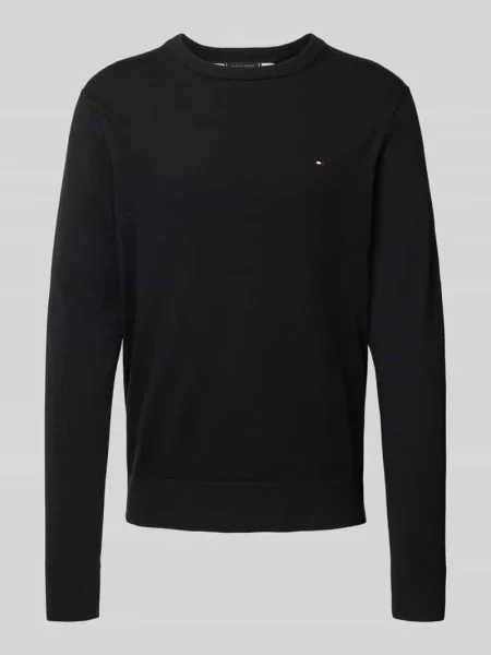 Sweter Tommy Hilfiger Pima Org Cotton Cashmere Crew Neck Black L czarny
