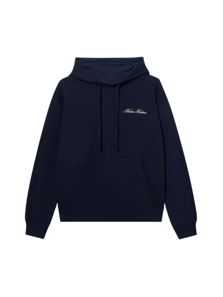 Bluza z kapturem Brooks Brothers z kapturem niebieska