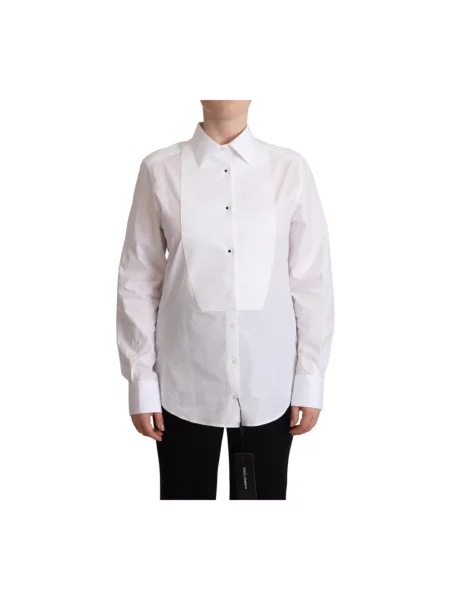 Sukienka koszulowa Dolce And Gabbana biała