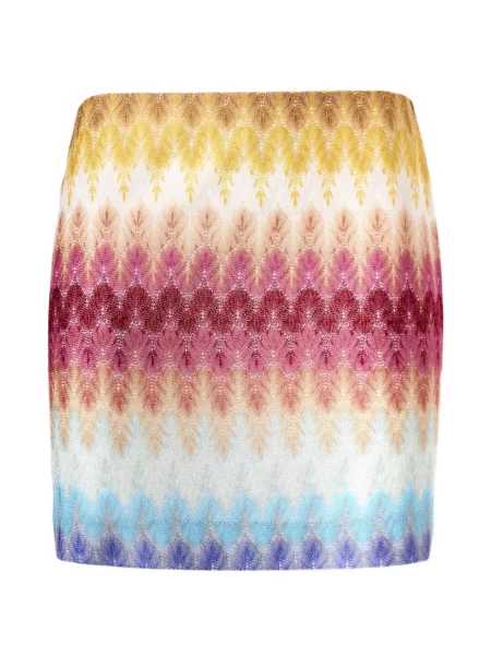 Fustă Missoni tricotate roz
