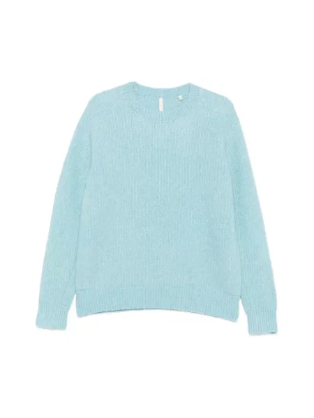 Sweter Sunflower wełniany niebieski
